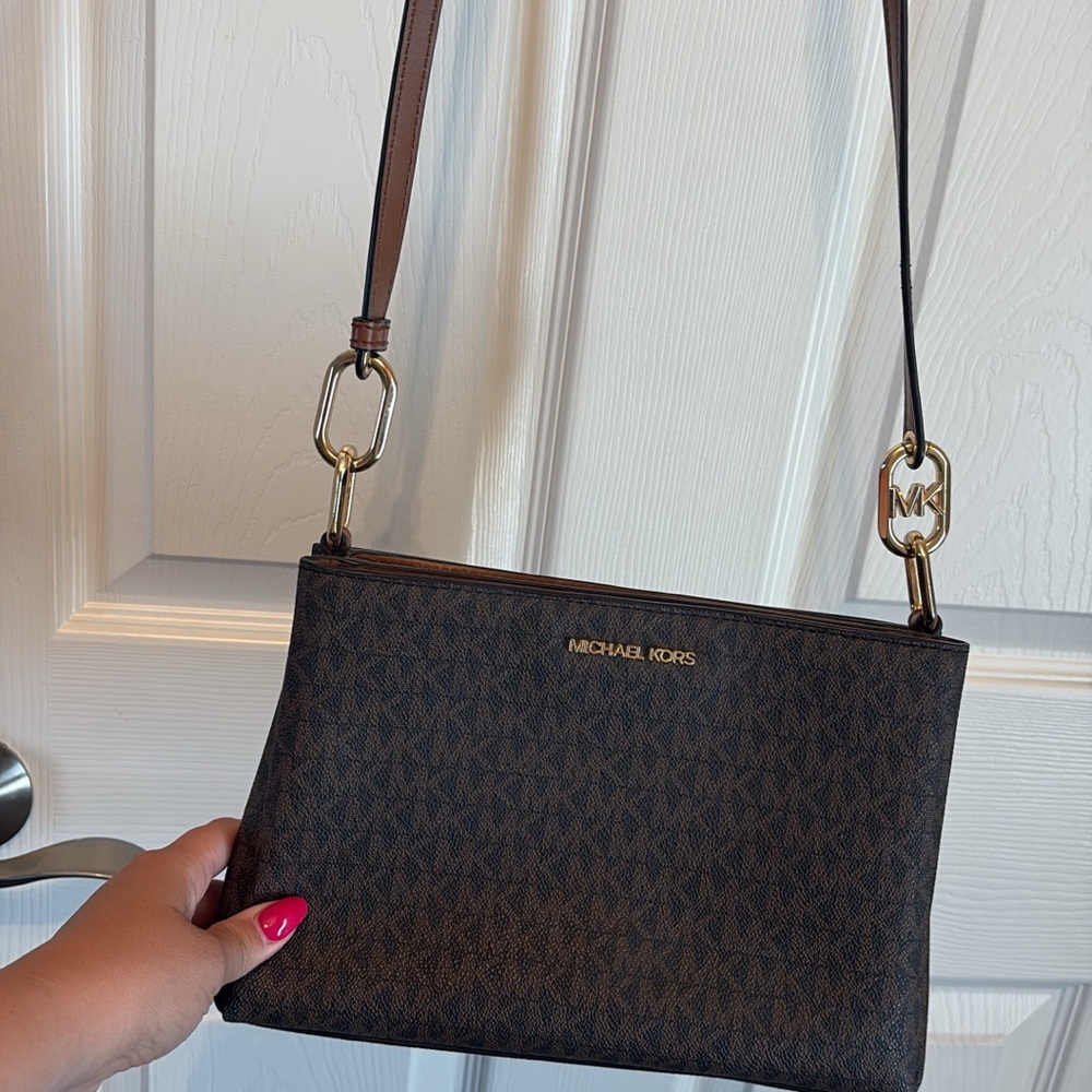 Michael Kors Dark Brown Crossbody Bag